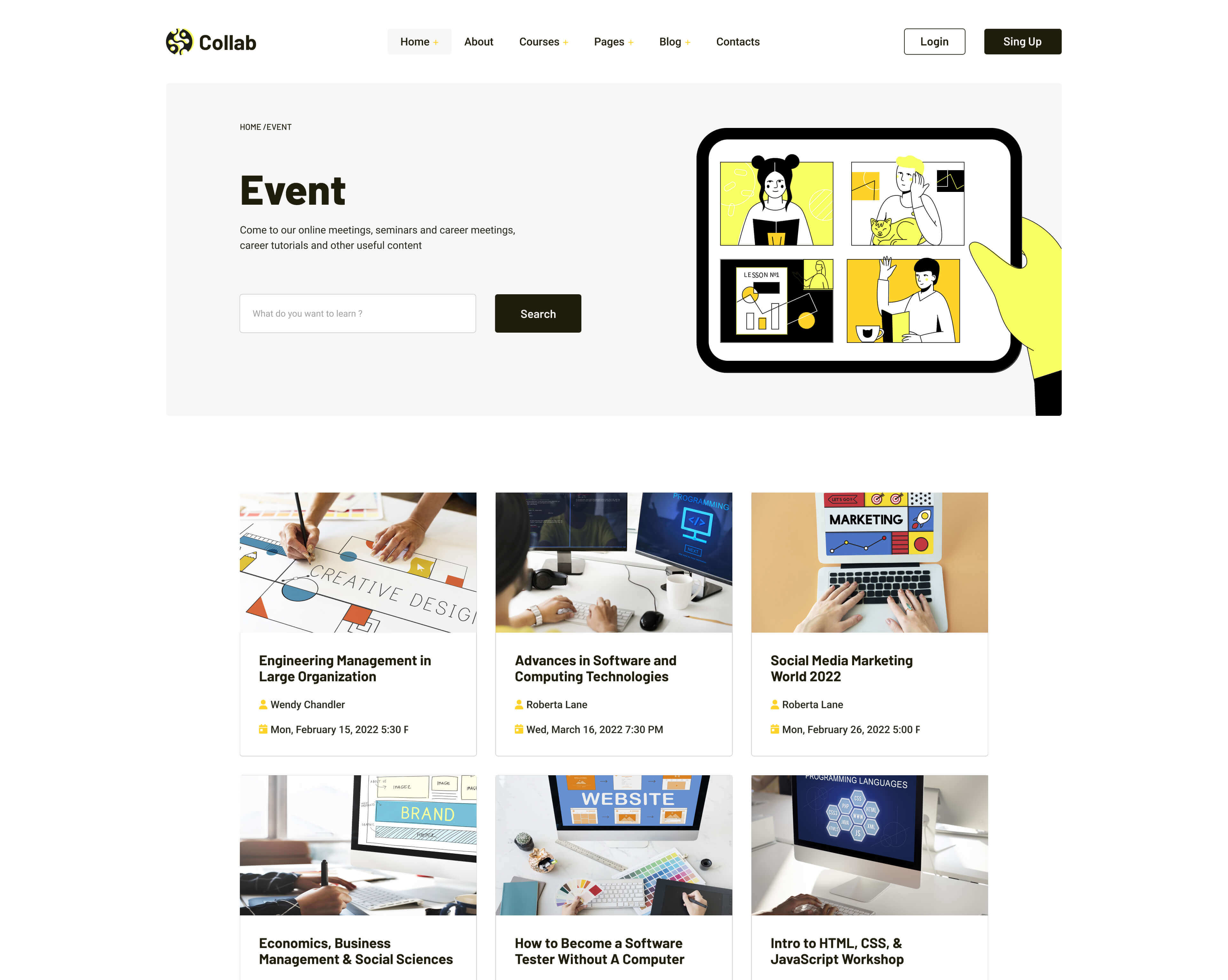 Event Page